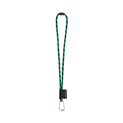 SET Lanyard TUBE Long (Ø 7 mm) with D-shape carabiner 55 mm and safety lock Ø 7 mm